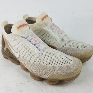 Nike Air VaporMax Flyknit MOC 2 Sail Wheat Women's Size 8 (aftermarket insoles)